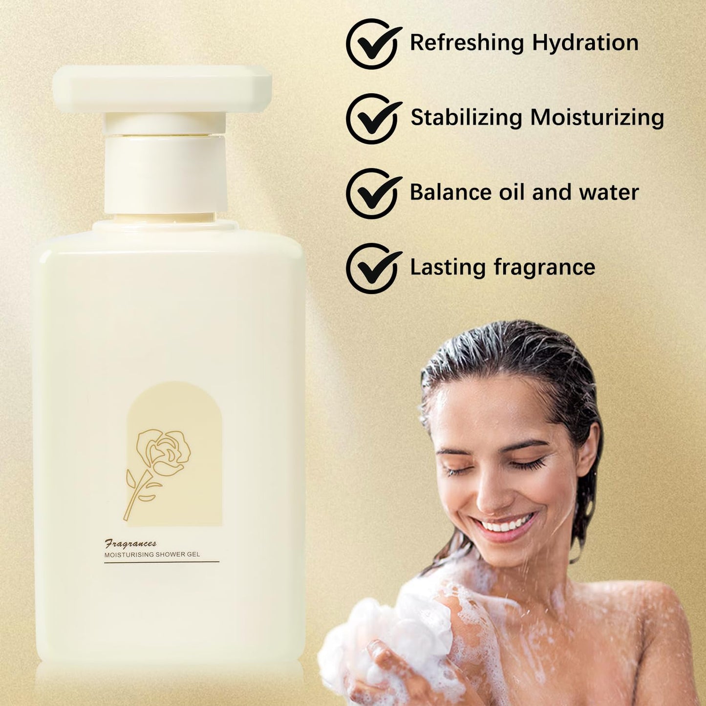 Sanyequeen Perfumed Moisturizing Body Wash, Korean Fragrant Moisturizing Body Wash, Fragrant Shower Gel (300ML)