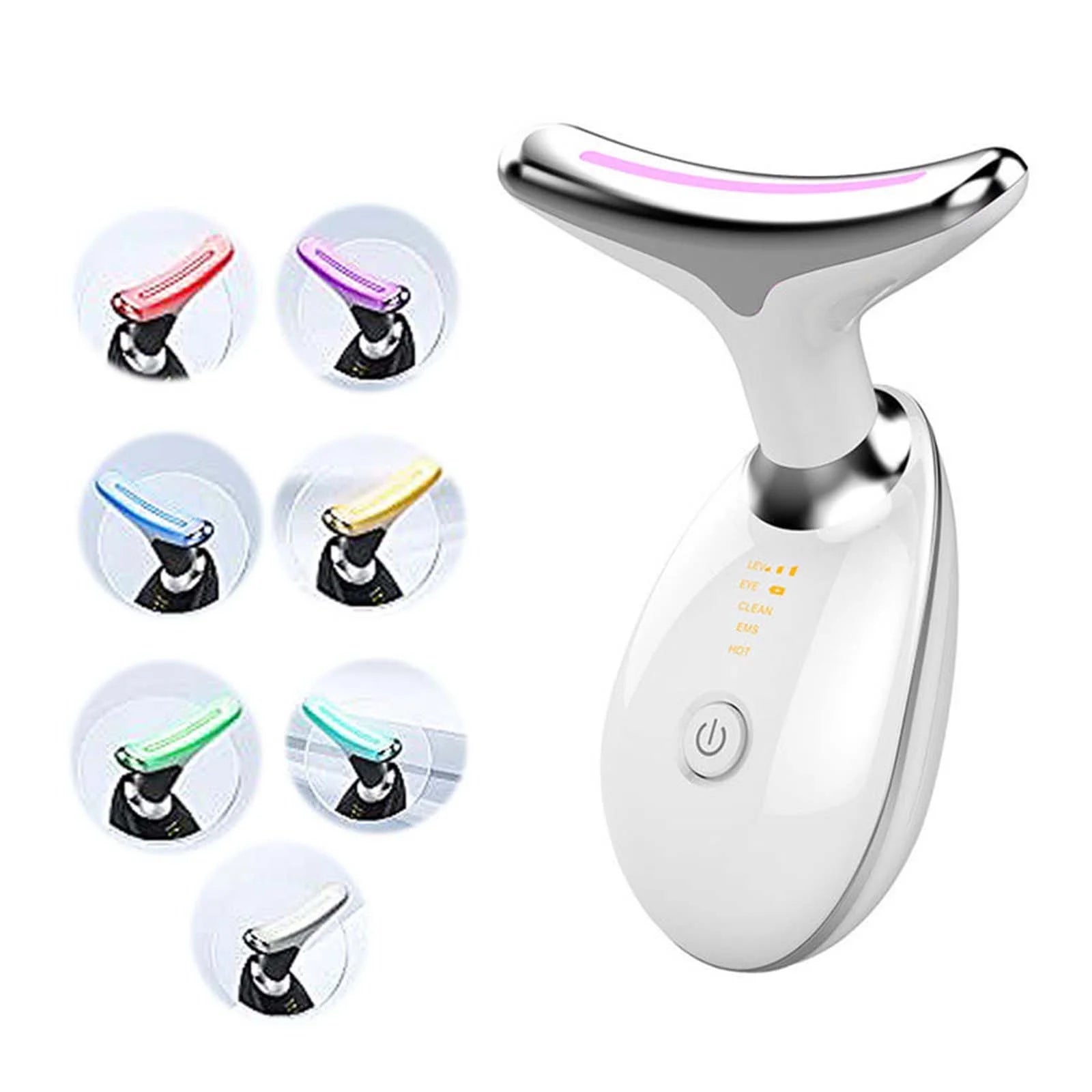 Neck Face Beauty Device, Skin Care Facial Massager, 3 in 1 Portable Face Massager for Skin Care, Face Sculpting Tool, Vibration, Thermal, Microcurrent